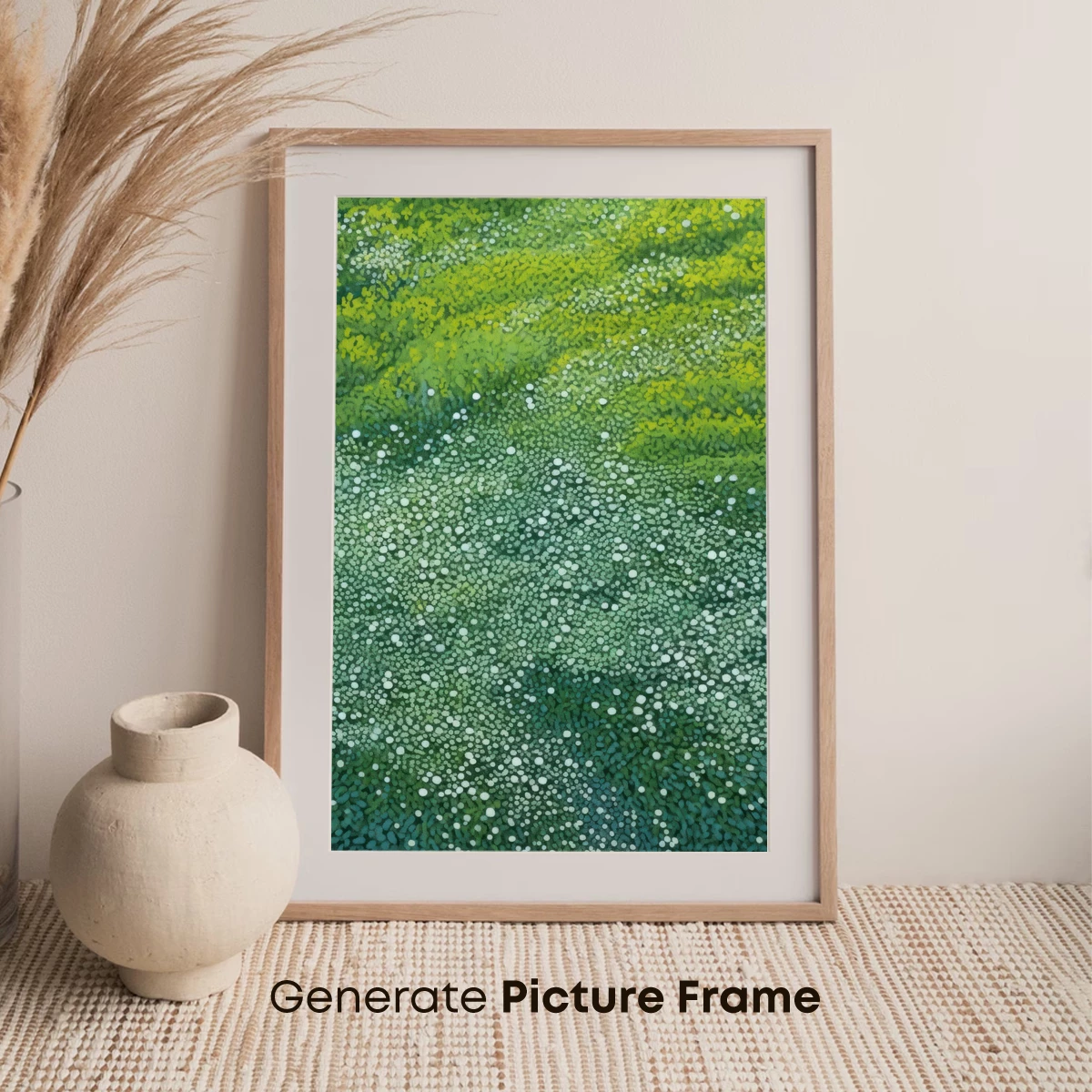 Dot Matrix Oasis: Green Gradient Harmony - Image 7