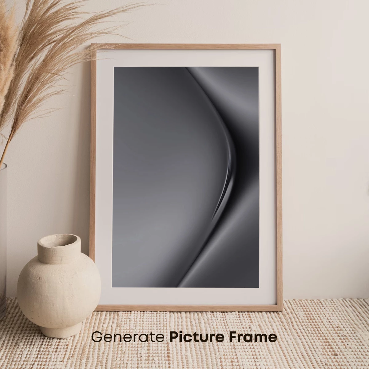 Elegant Shadow Flow: A Study in Monochrome Curves - Image 7