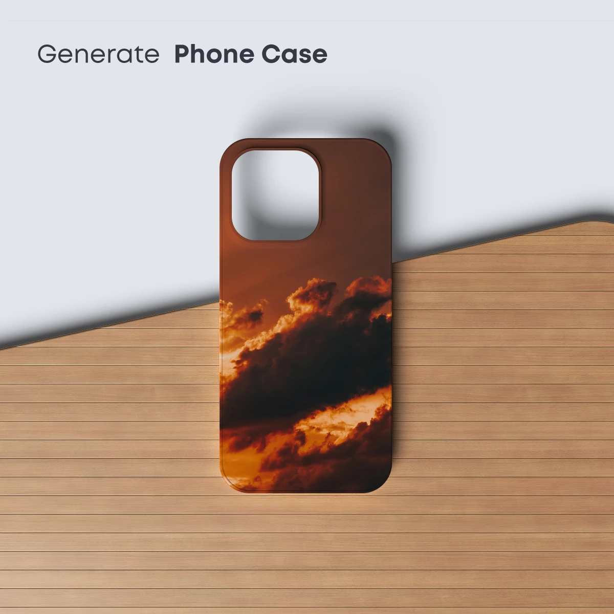 Fiery Sunset Symphony: Clouds Ablaze - Image 3