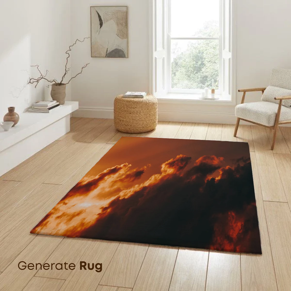 Fiery Sunset Symphony: Clouds Ablaze - Image 6