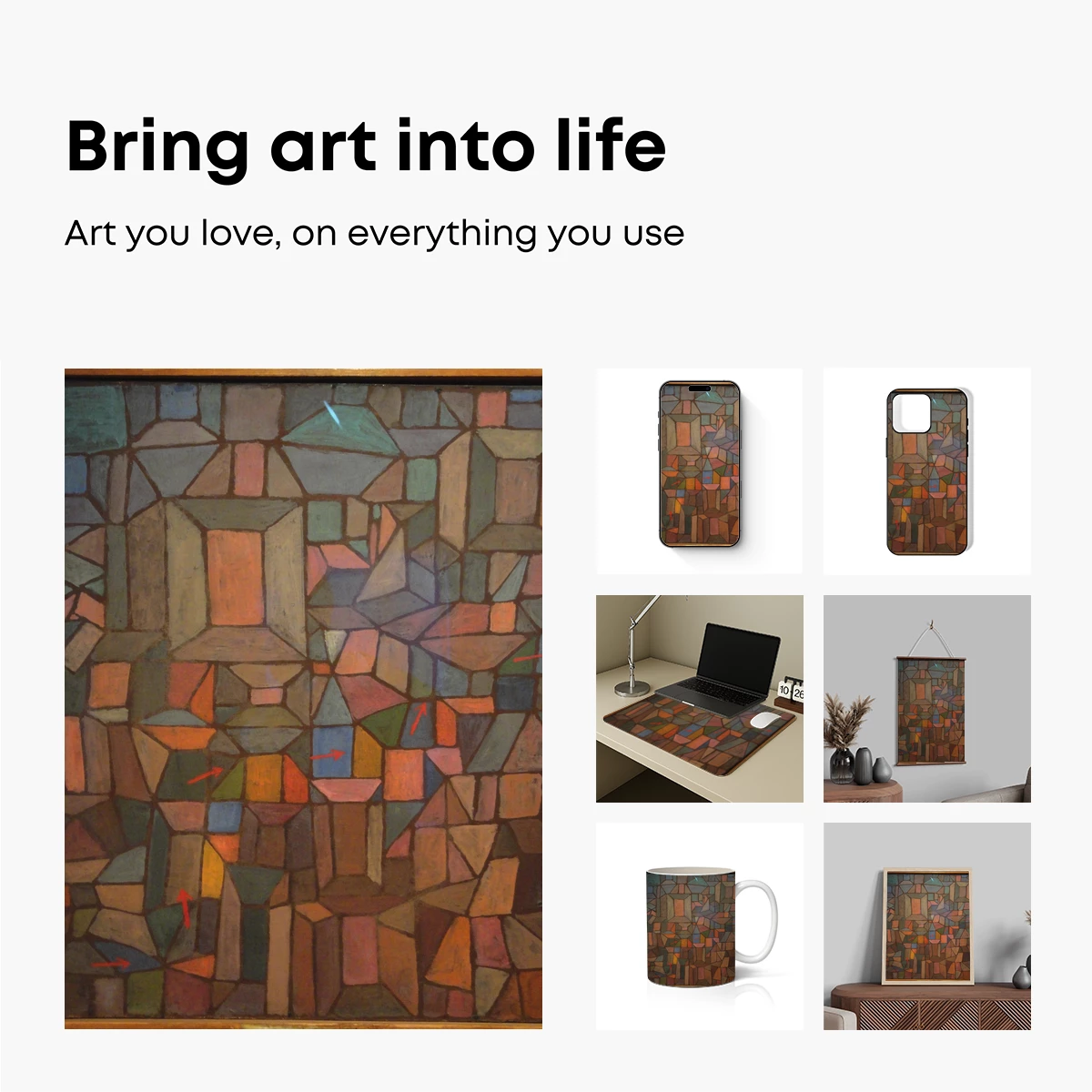 Geometric Mosaic Symphony: Abstract Color Harmony - Image 2
