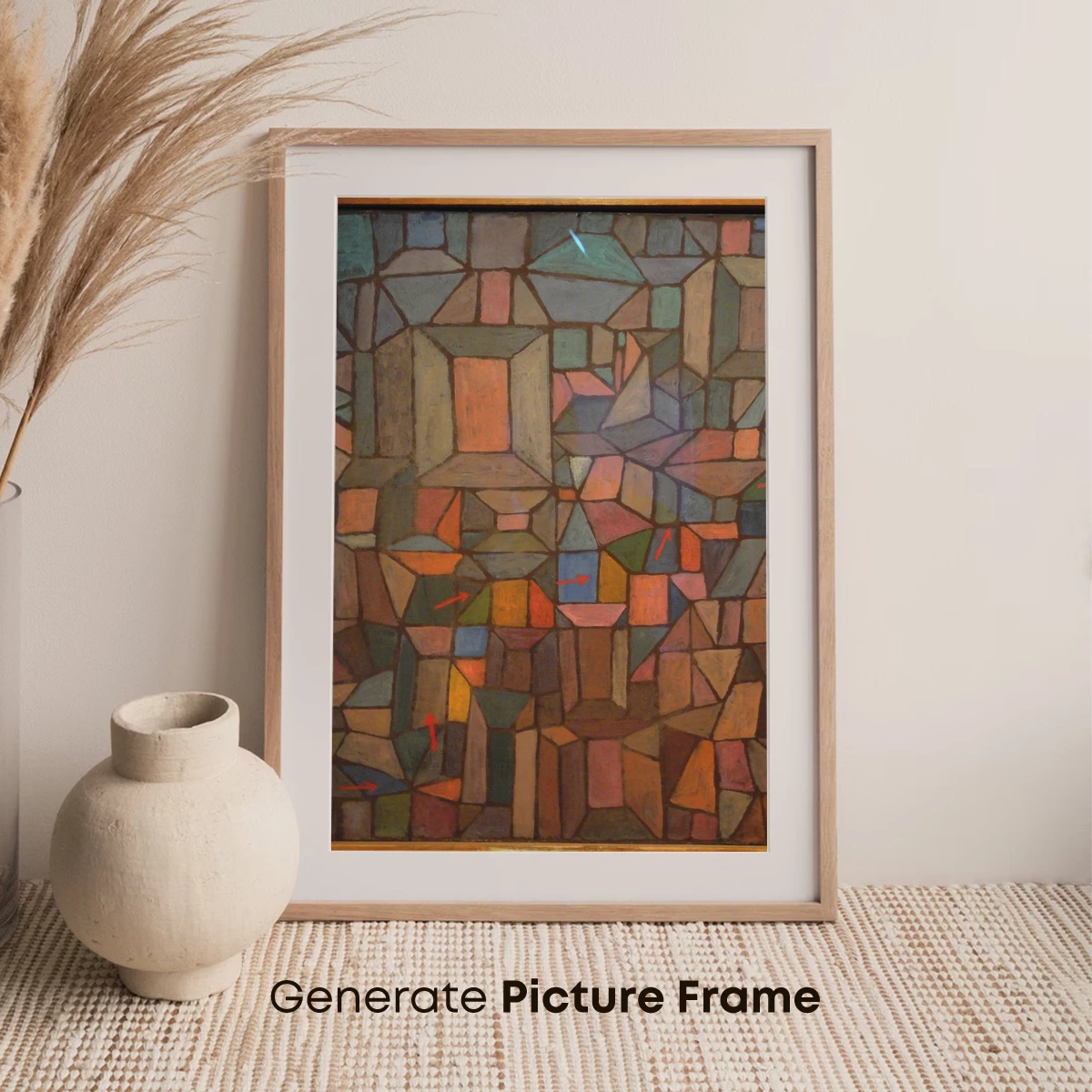 Geometric Mosaic Symphony: Abstract Color Harmony - Image 7