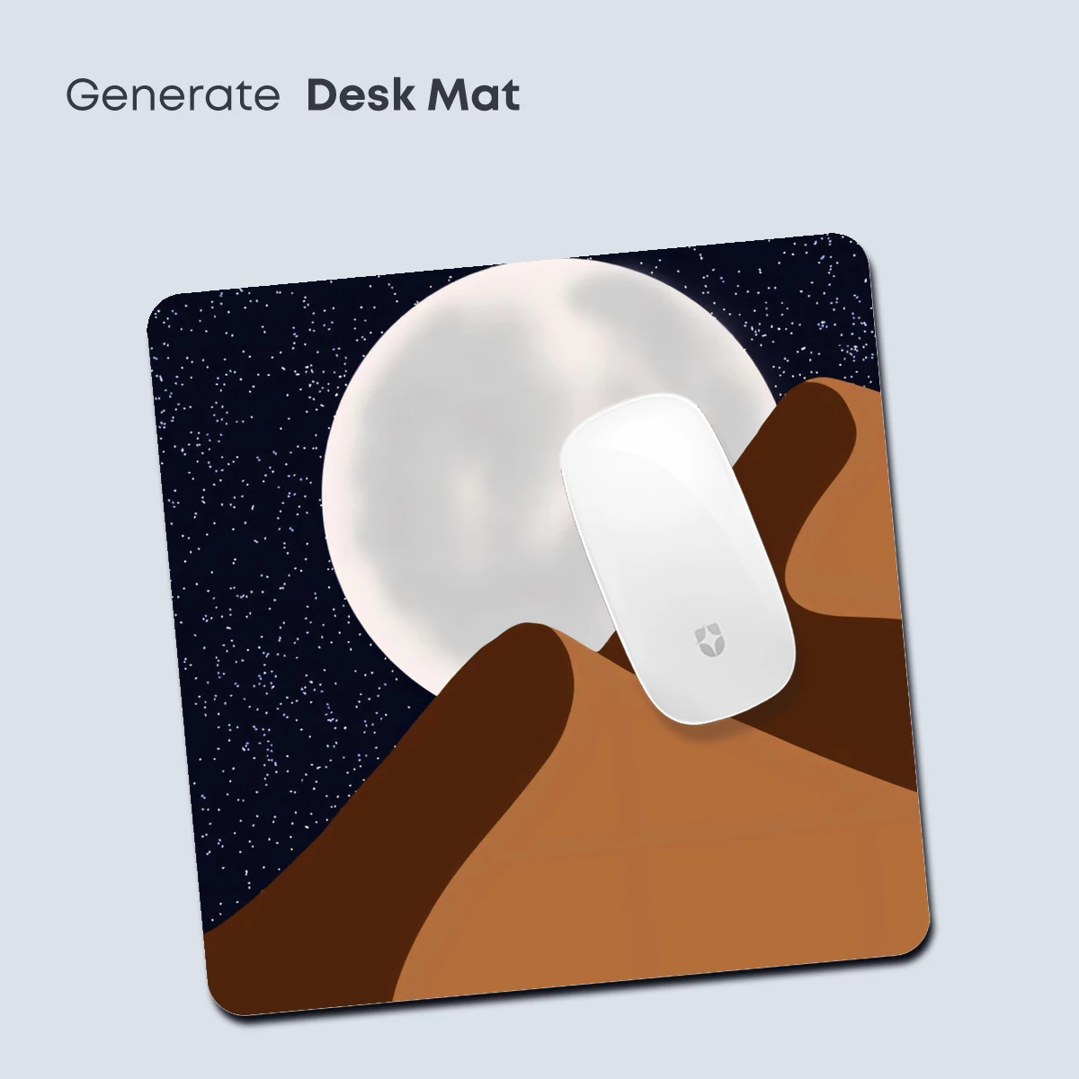 Desert Moonrise: Minimalist Night Landscape - Image 4