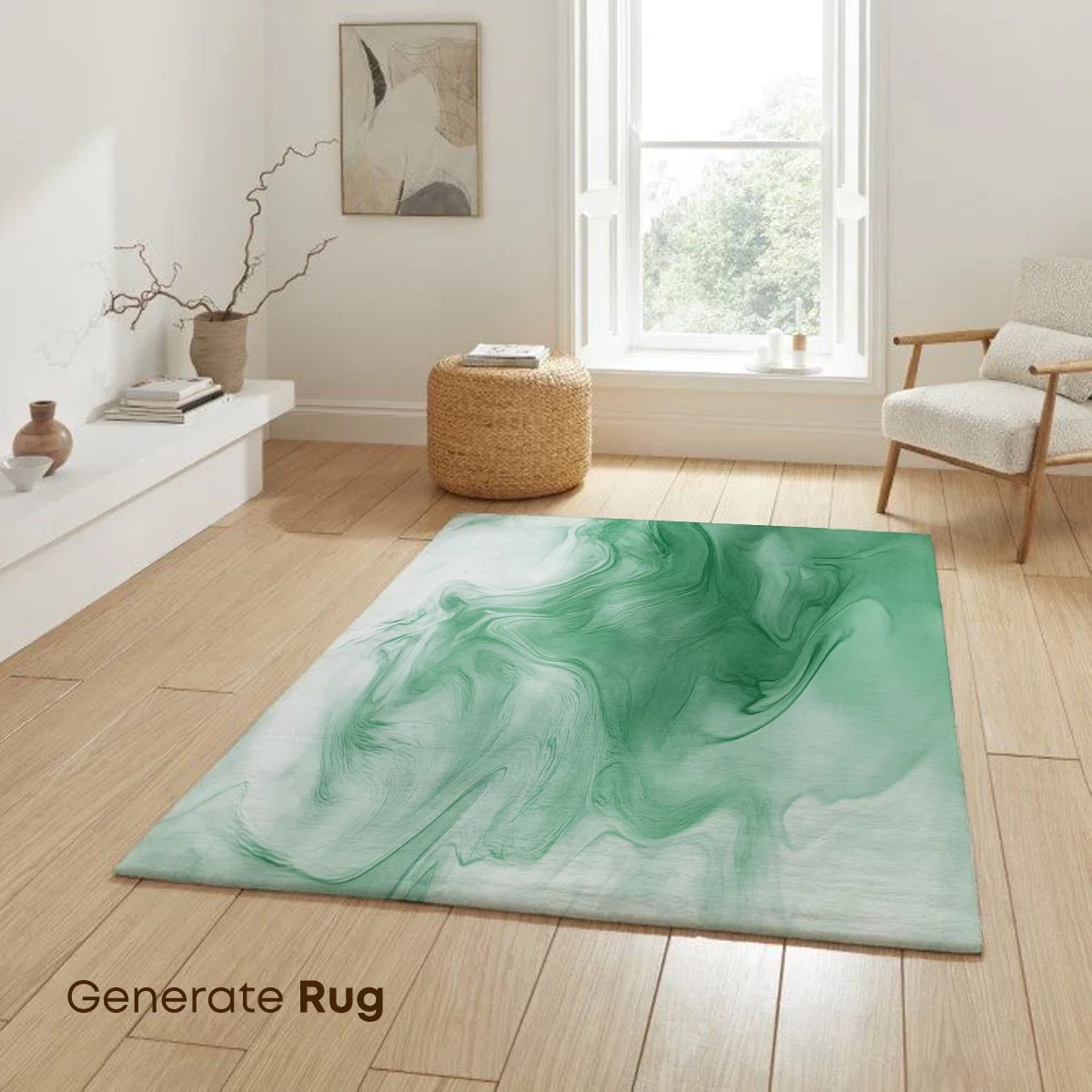 Ethereal Green Mist: A Dance of Smoke and Light - Image 6