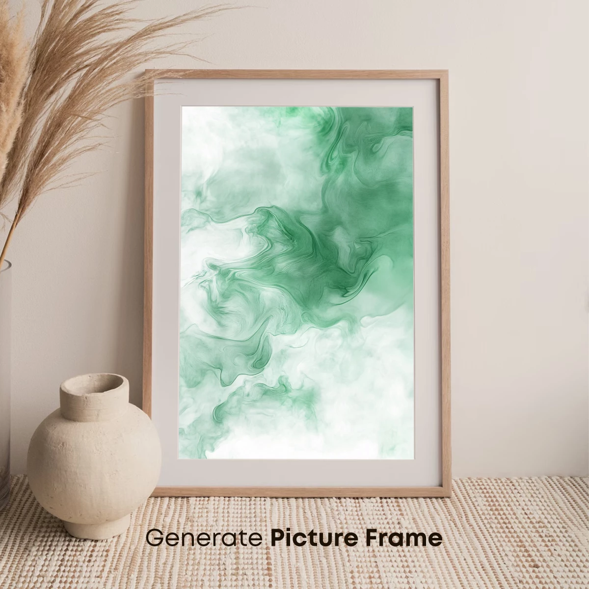 Ethereal Green Mist: A Dance of Smoke and Light - Image 7