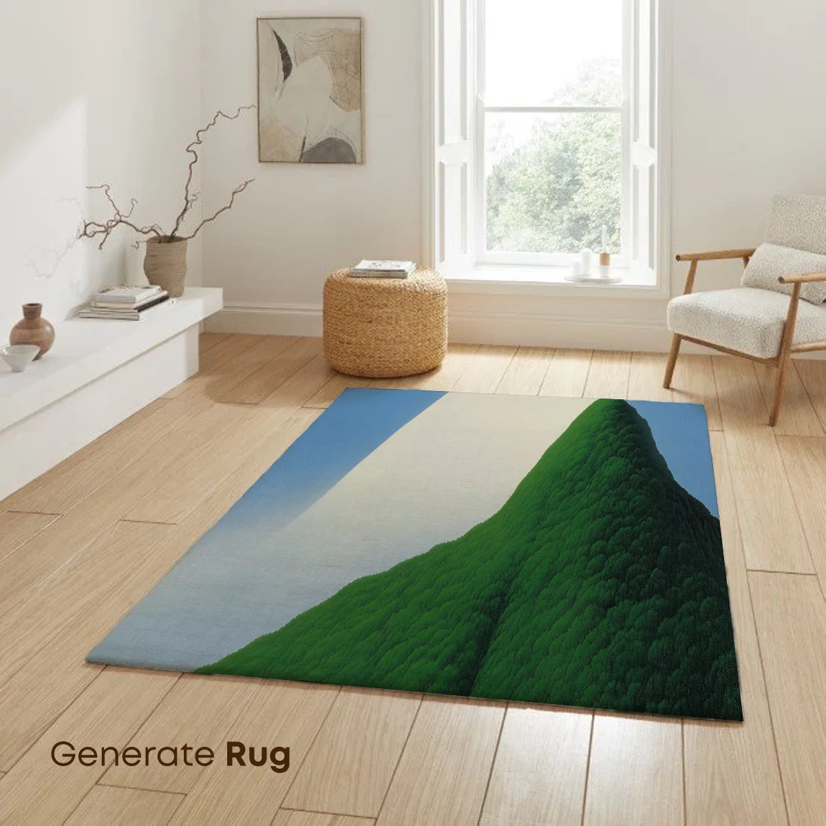 Eternal Green Peaks: A Modern Hokusai Tribute - Image 6