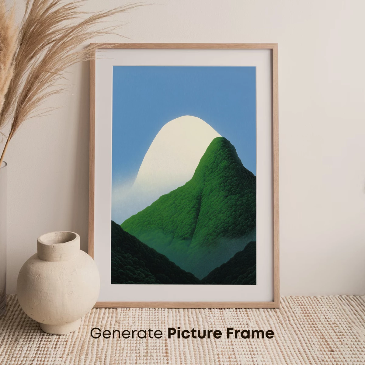 Eternal Green Peaks: A Modern Hokusai Tribute - Image 7