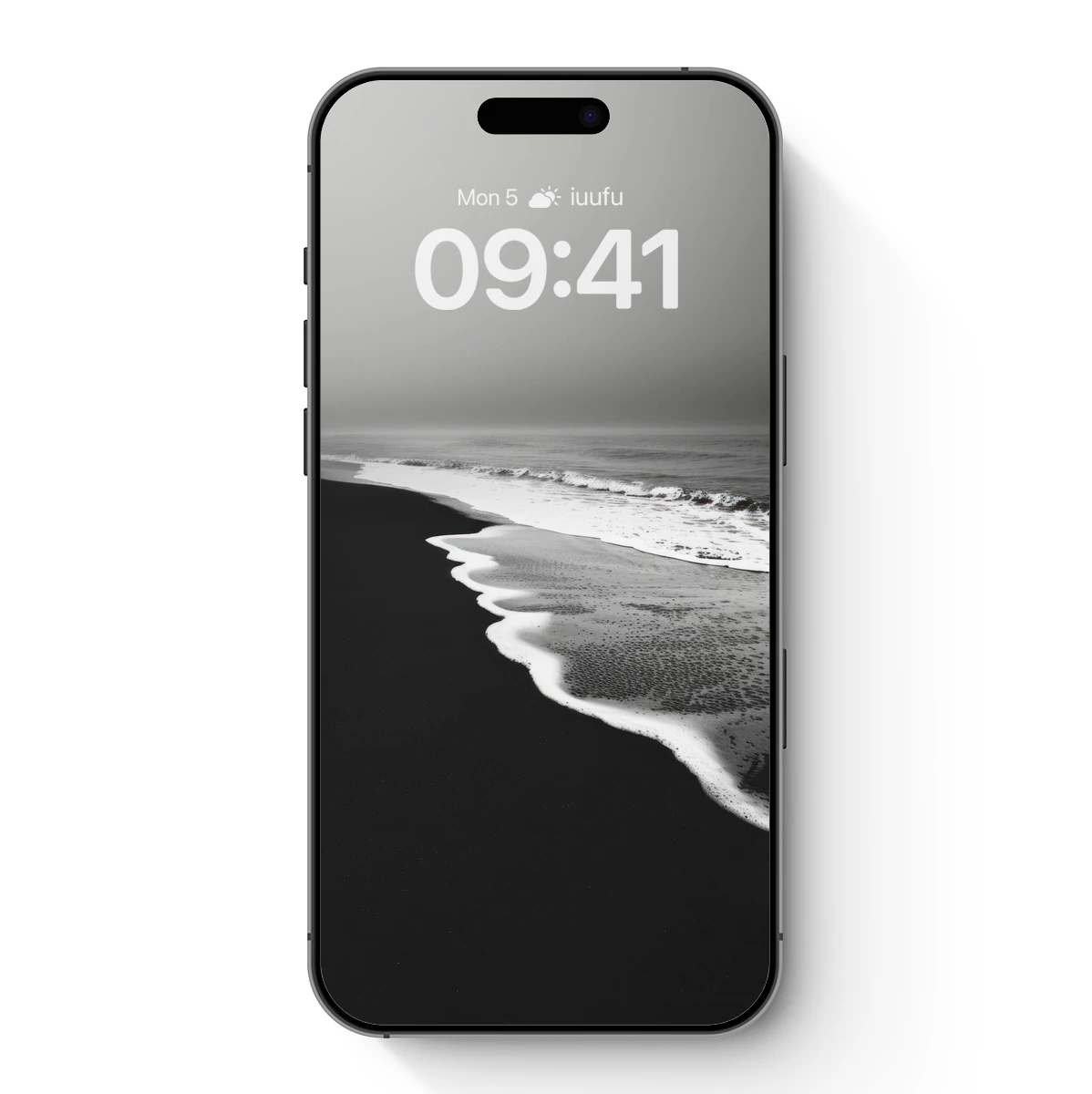 Eternal Black Sands: Monochrome Coastal Serenity Eternal Black Sands: Monochrome Coastal Serenity