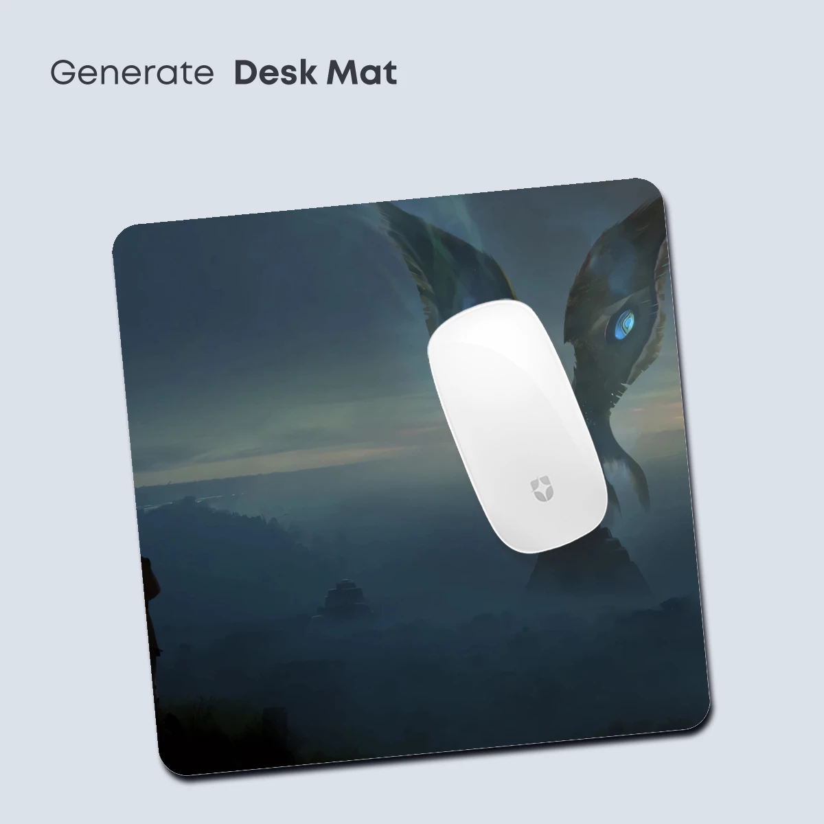 Ethereal Guardian: Man and Beast Before a Mythic Entity - Image 4