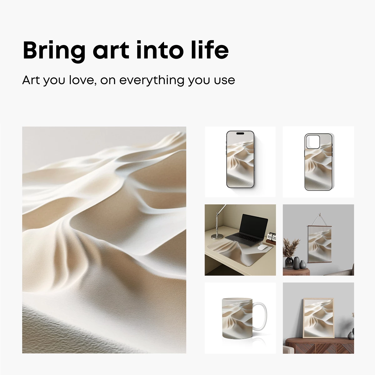 Elegant Sand Dunes: A Study in Soft Curves and Light - Image 2