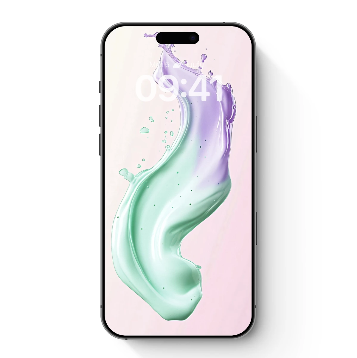 Ethereal Fluid Dance: Mint and Lilac Swirls