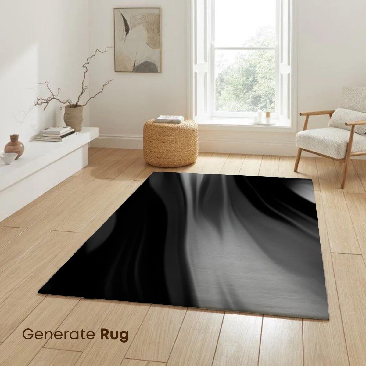 Ethereal Smoke Dance: Monochrome Flow - Image 6