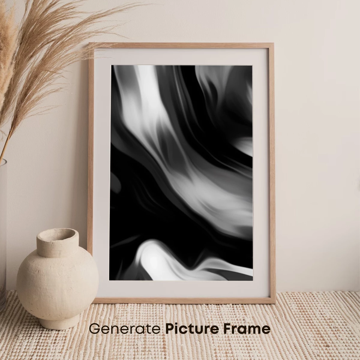 Ethereal Smoke Dance: Monochrome Flow - Image 7