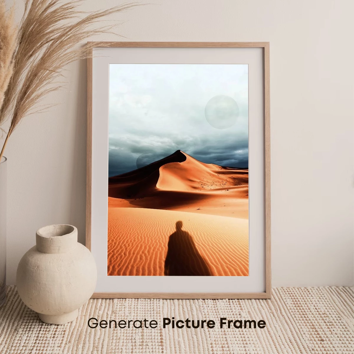 Desert Solitude: Shadow and Sphere - Image 7