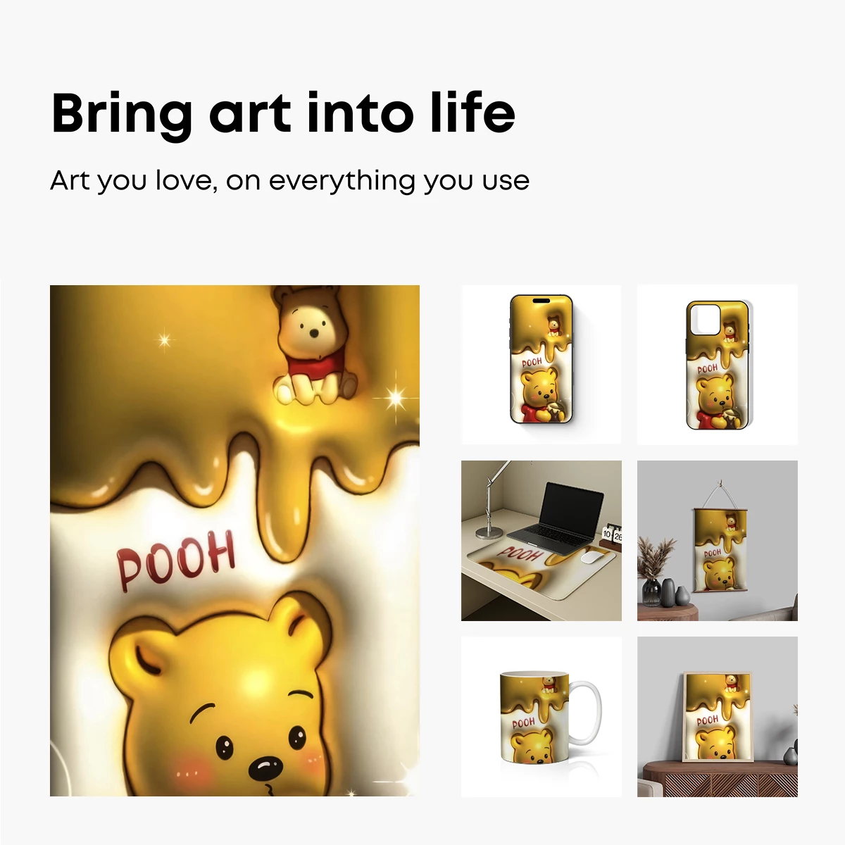 Honey-Drenched Pooh: Sweet Whimsy in Digital Art - Image 2