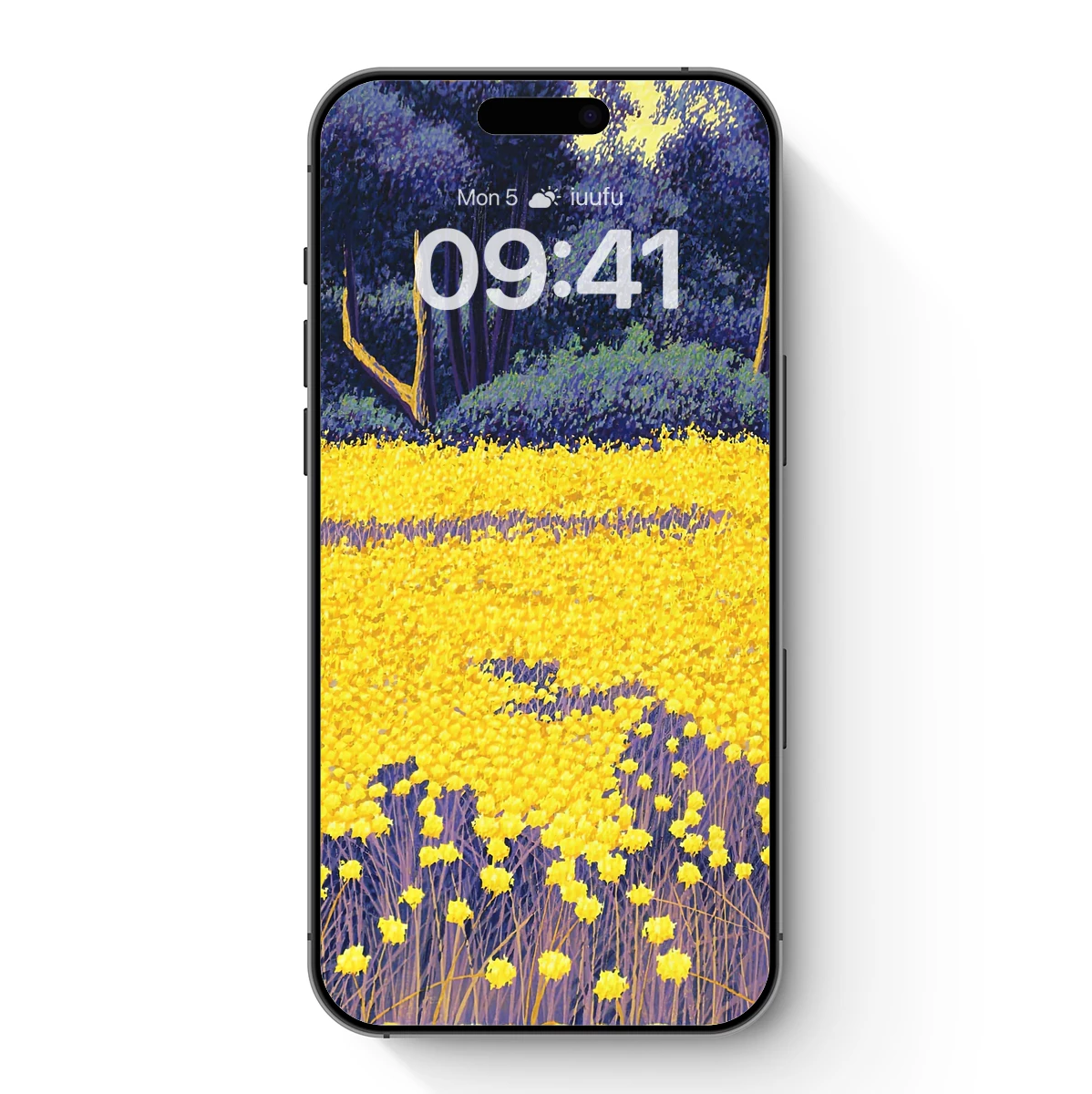 Golden Field Under Midnight Sky Golden Field Under Midnight Sky