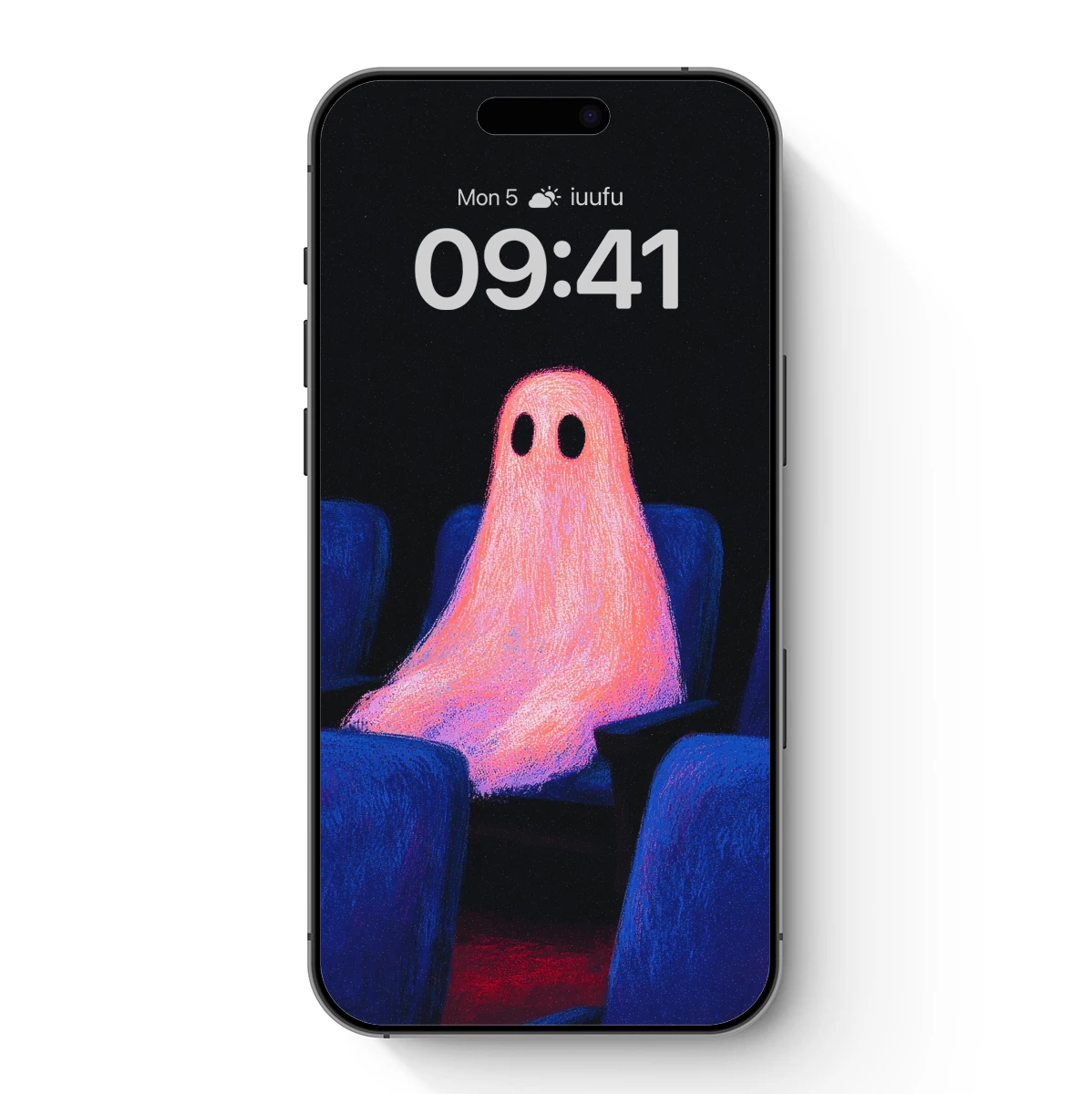 Glowing Ghost in Cinema: Pastel Horror Charm