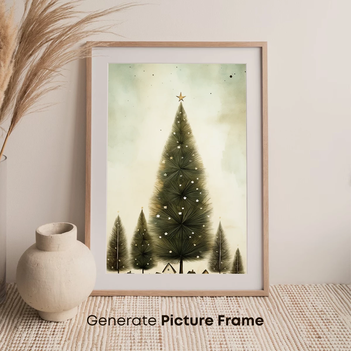 Enchanted Starlit Forest: A Winter Wonderland - Image 7