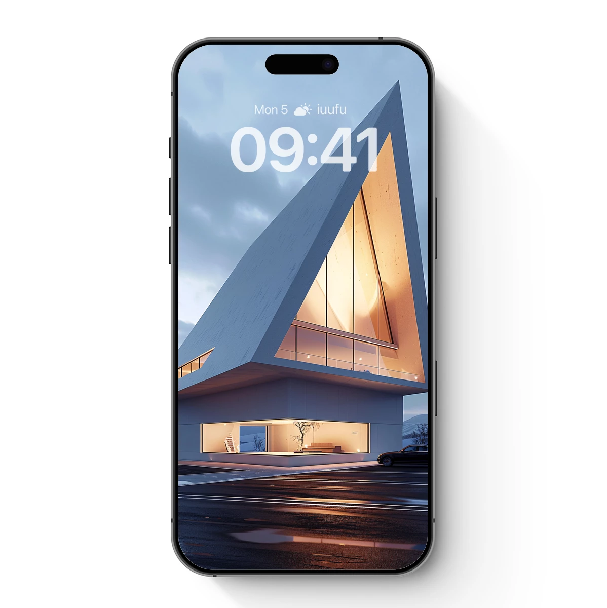 Geometric Luminary: Futuristic Triangle House