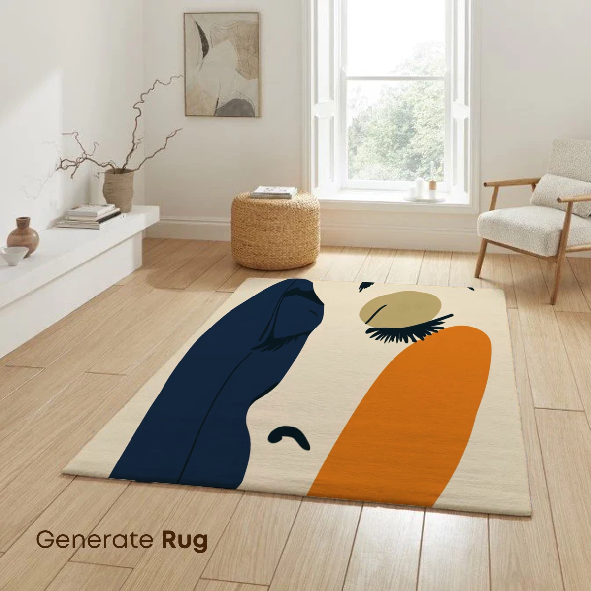Abstract Face in Harmony: Modern Art Elegance - Image 6