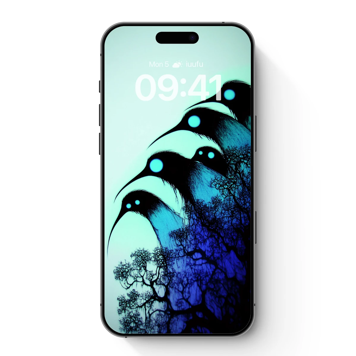 Glowing Birds in Twilight Forest