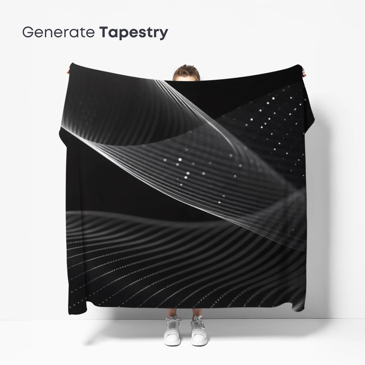 Ethereal Strata: Monochrome Waves of Light - Image 5