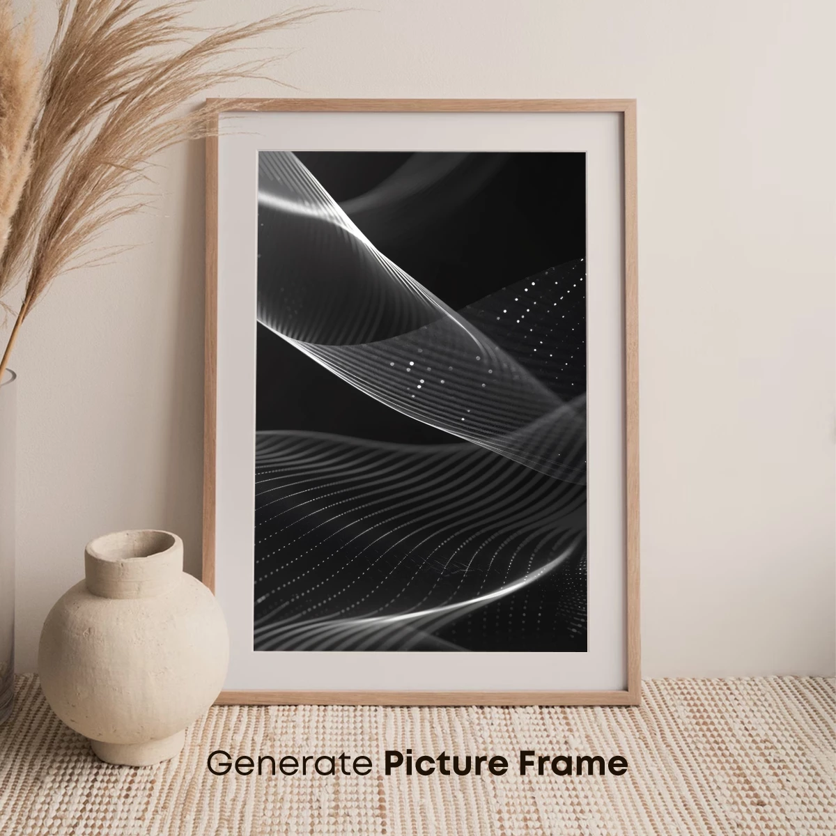 Ethereal Strata: Monochrome Waves of Light - Image 7