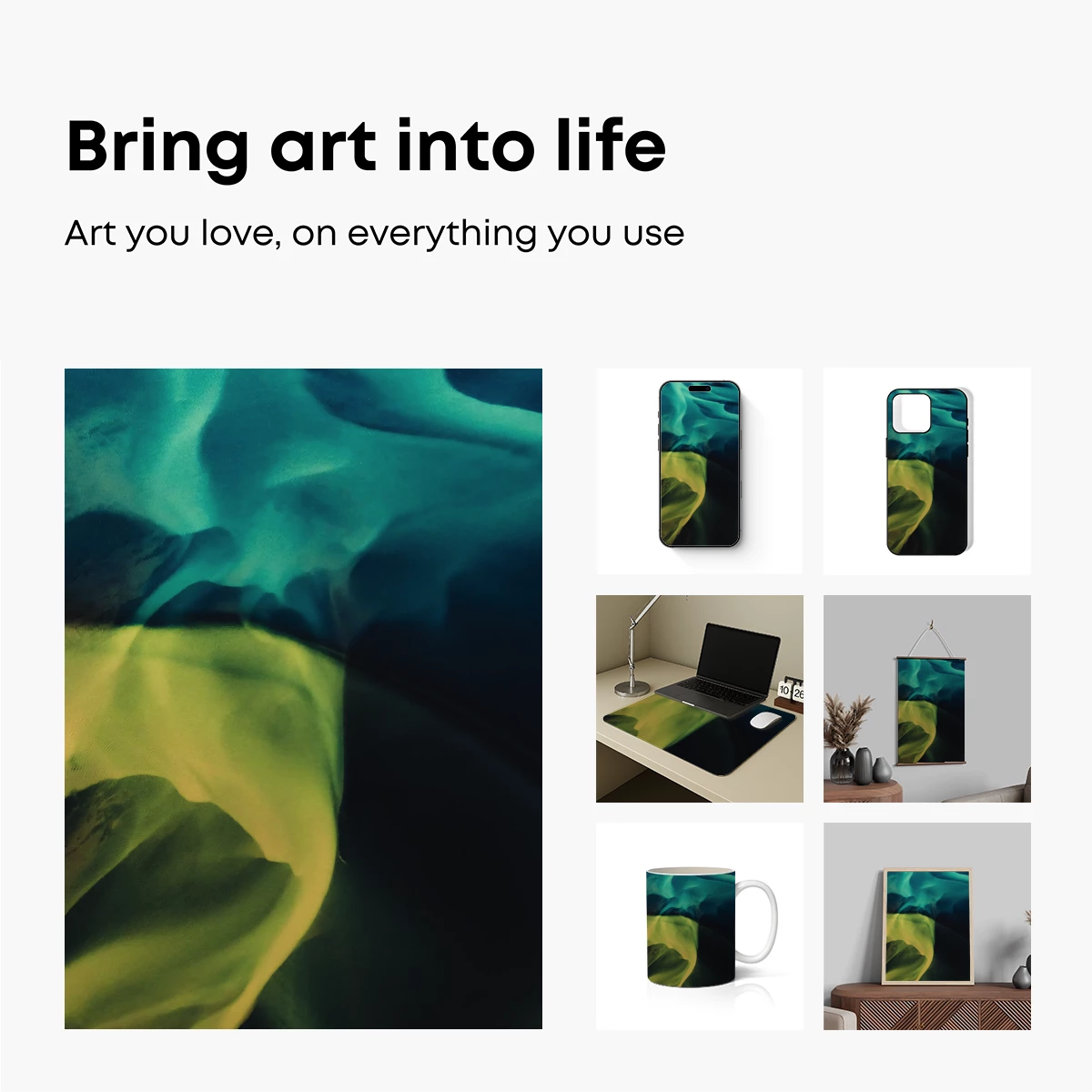 Aurora's Embrace: Ethereal Light and Shadow Play - Image 2