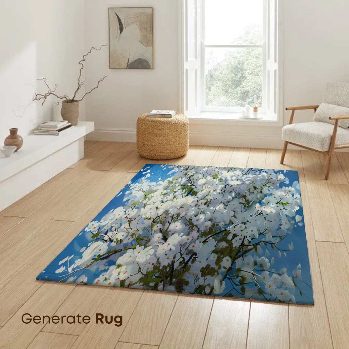 Blossom Tree Under Whimsical Skies - Image 6