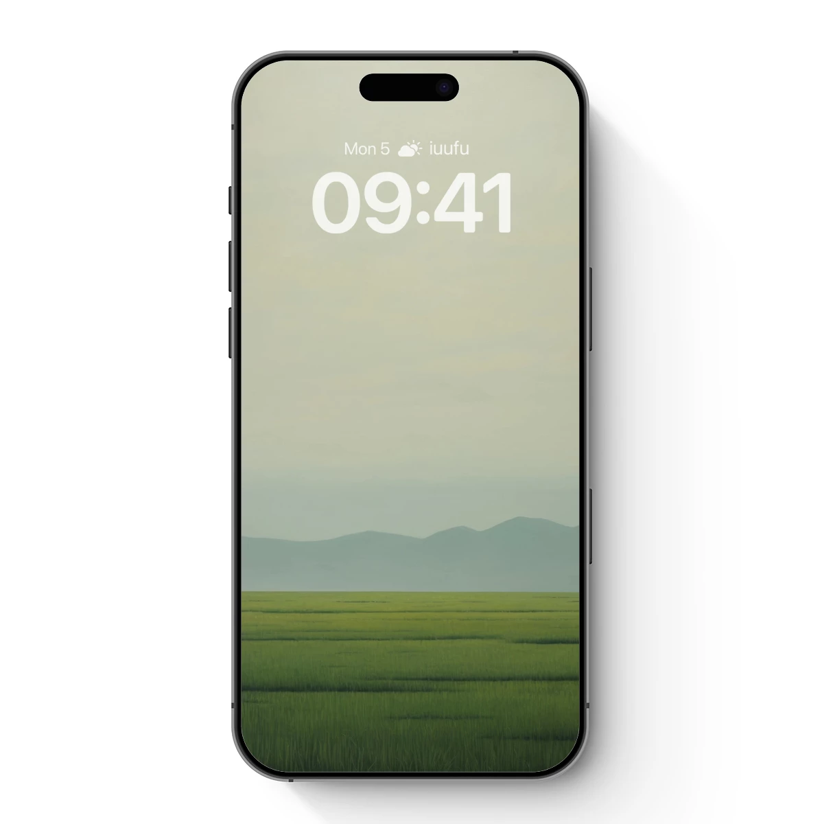 Eternal Plains: Serene Green Fields Under Misty Skies