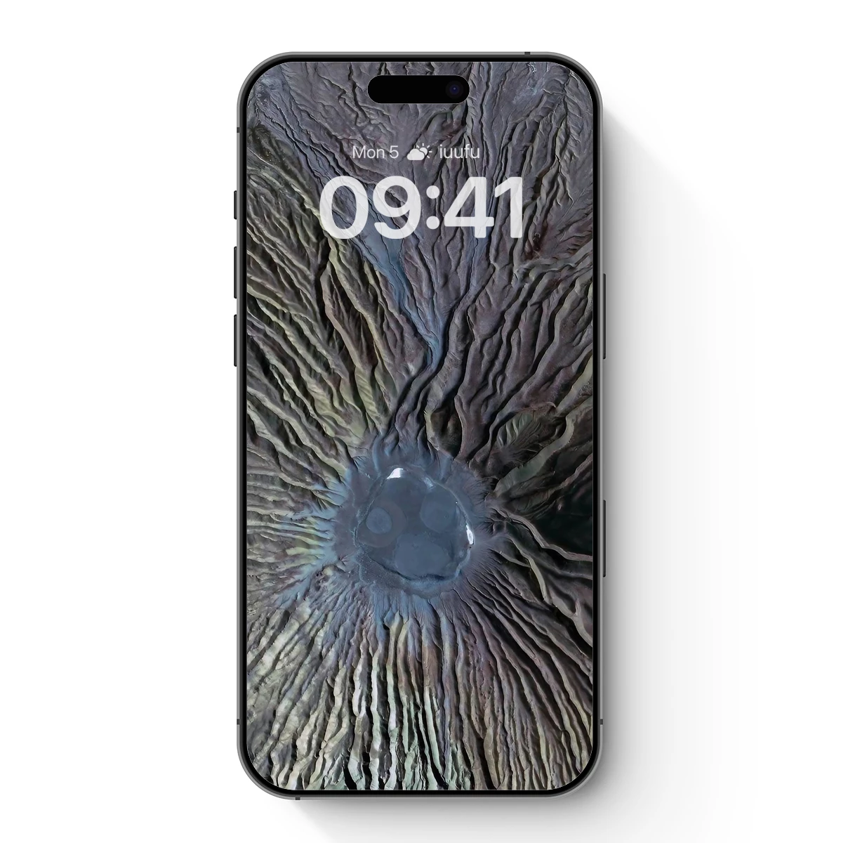 Ethereal Crater: Cosmic Eye in Earthly Terrain