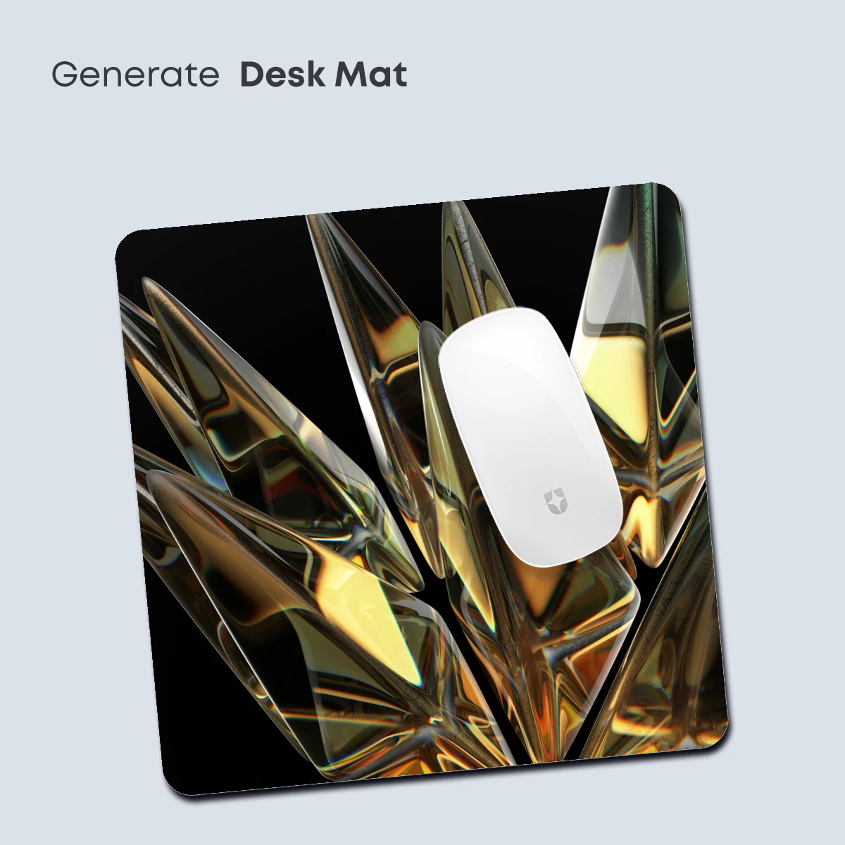 Golden Crystal Spikes: A Radiant Sculpture - Image 4