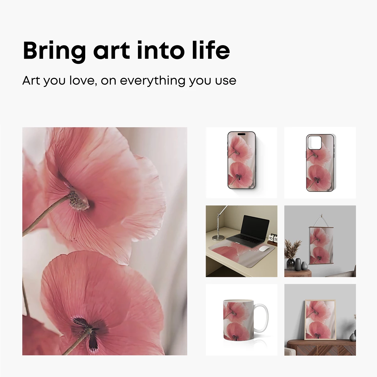 Ethereal Pink Poppies: Soft Petals in Bloom - Image 2