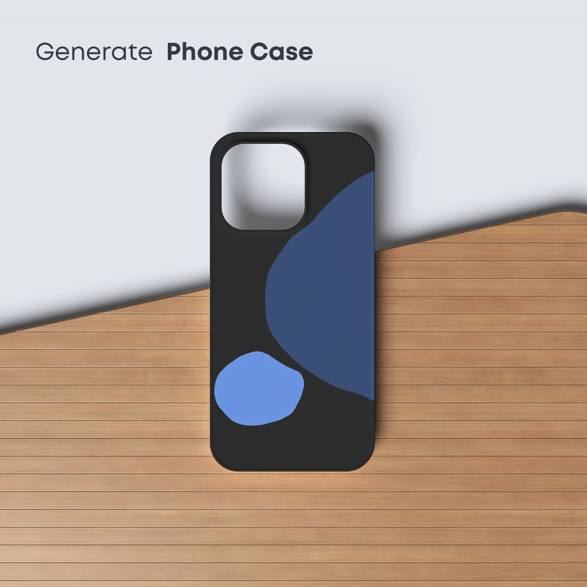 Abstract Ocean Echoes: Minimalist Blue Blobs - Image 3