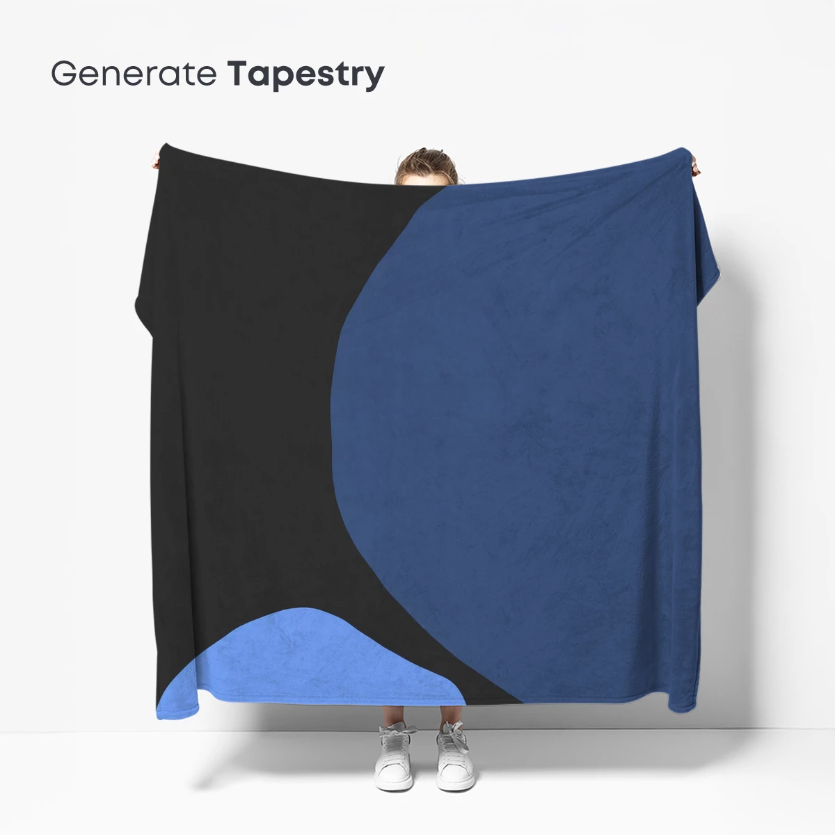 Abstract Ocean Echoes: Minimalist Blue Blobs - Image 5