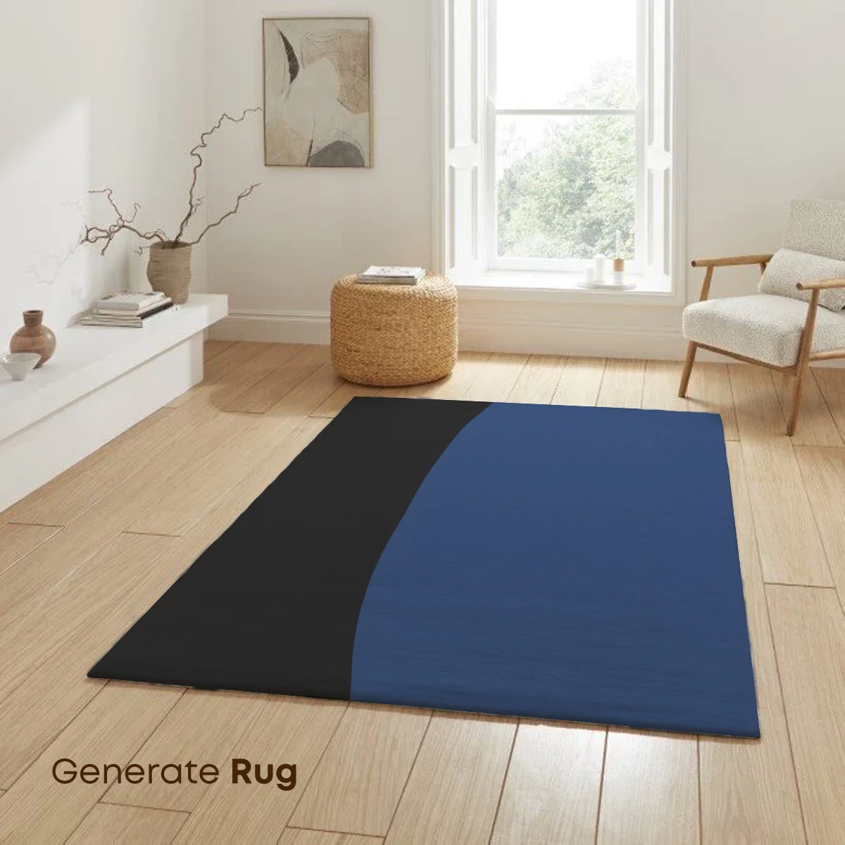 Abstract Ocean Echoes: Minimalist Blue Blobs - Image 6