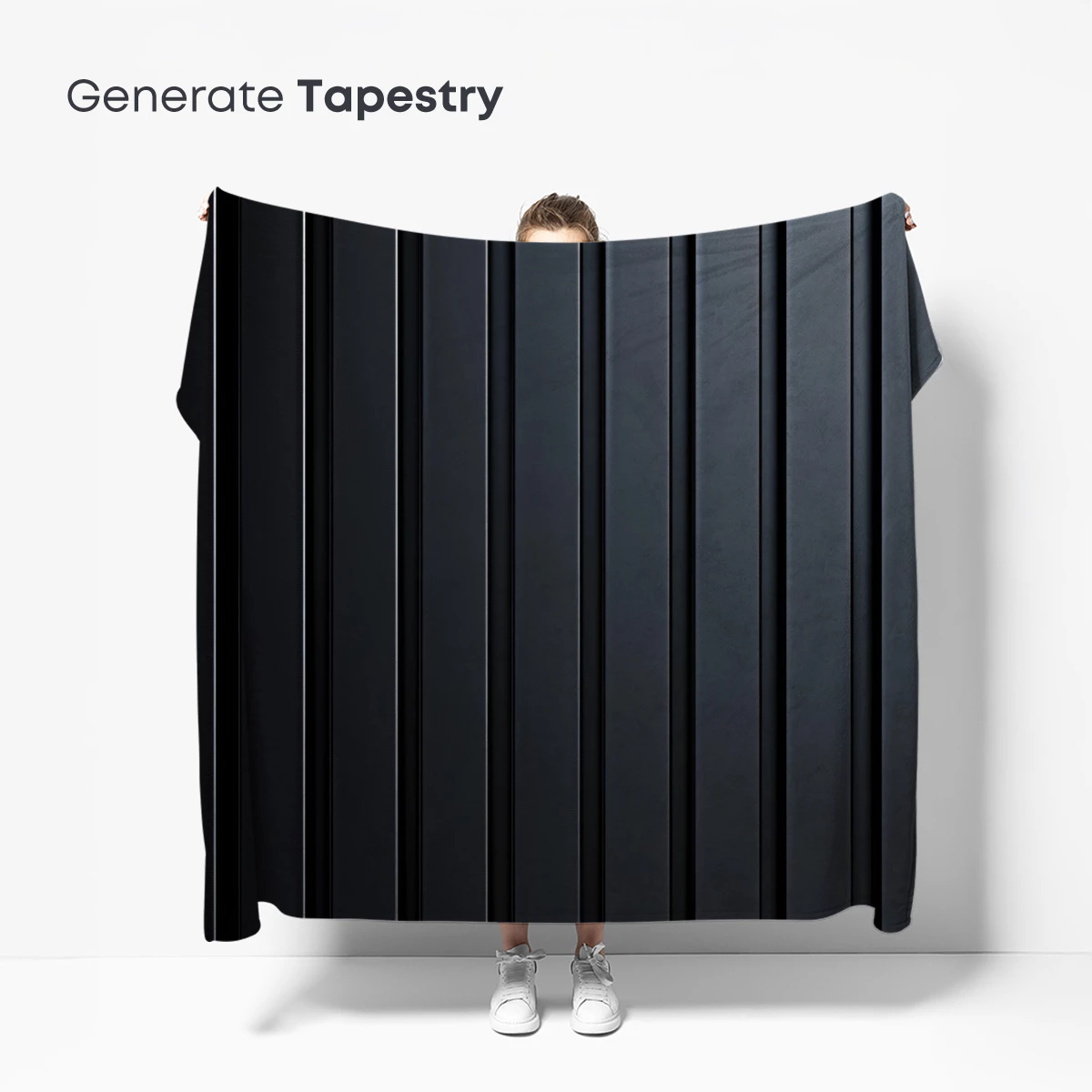 Elegant Black Vertical Stripes: A Study in Minimalist Depth - Image 5
