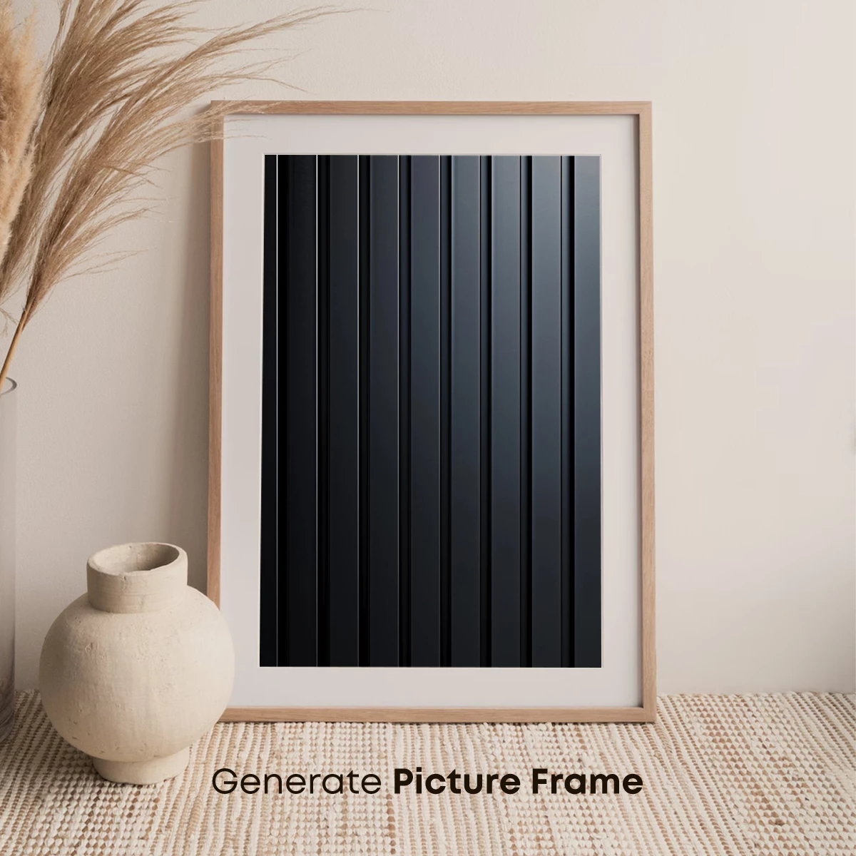 Elegant Black Vertical Stripes: A Study in Minimalist Depth - Image 7
