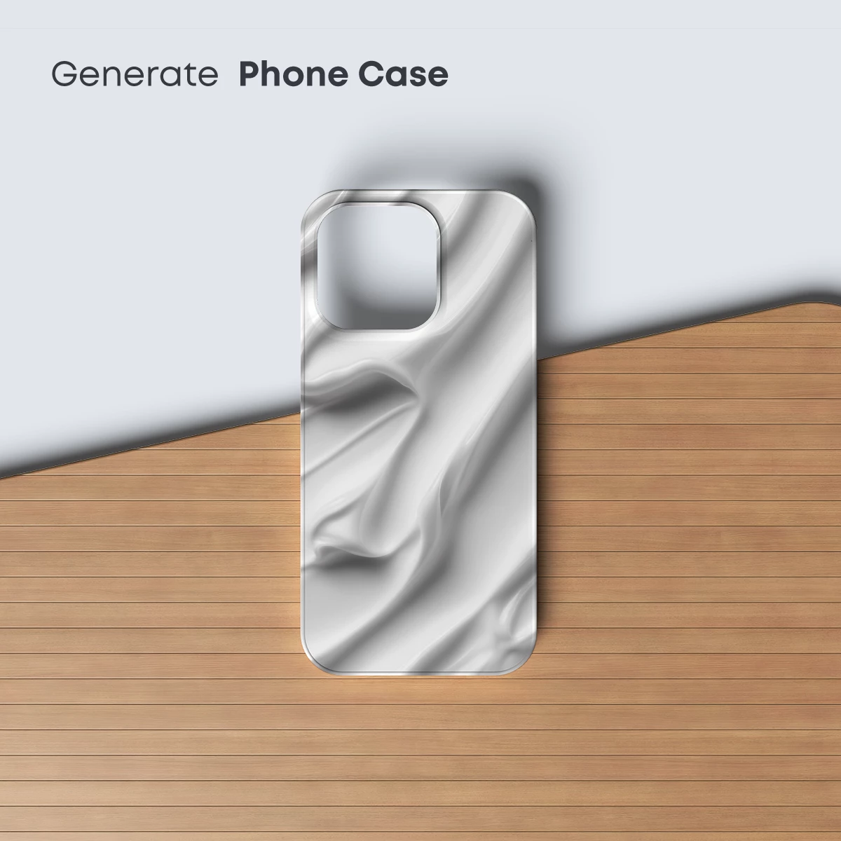 Elegant Silk Waves: A Study in White - Image 3