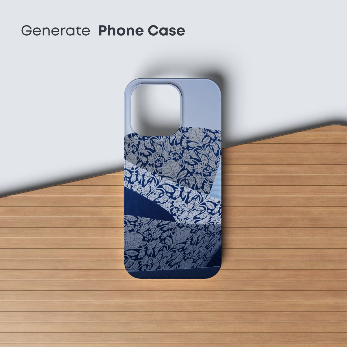 Blue Floral Ribbon Spirals: A Modern Art Odyssey - Image 3