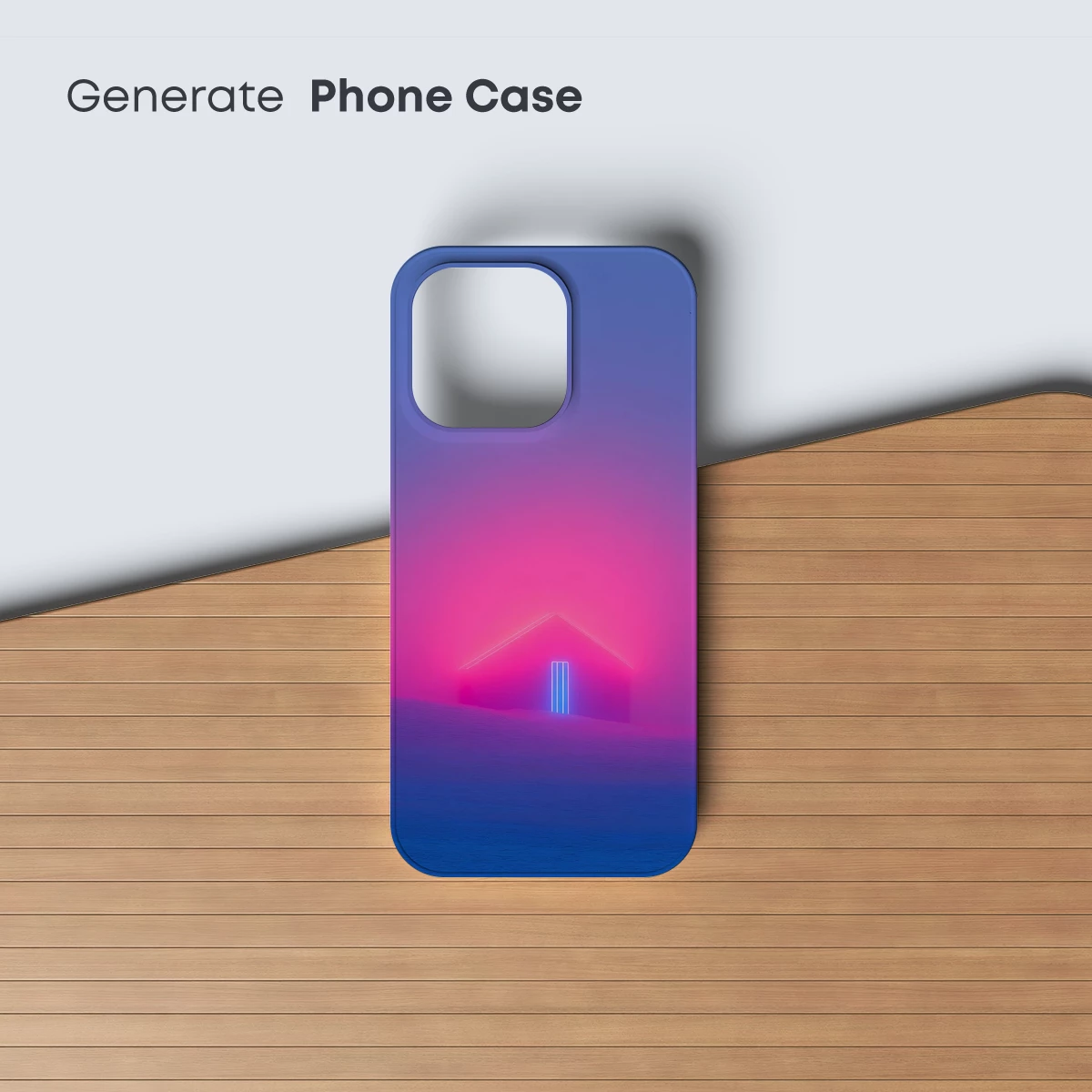 Neon Temple in Misty Twilight - Image 3