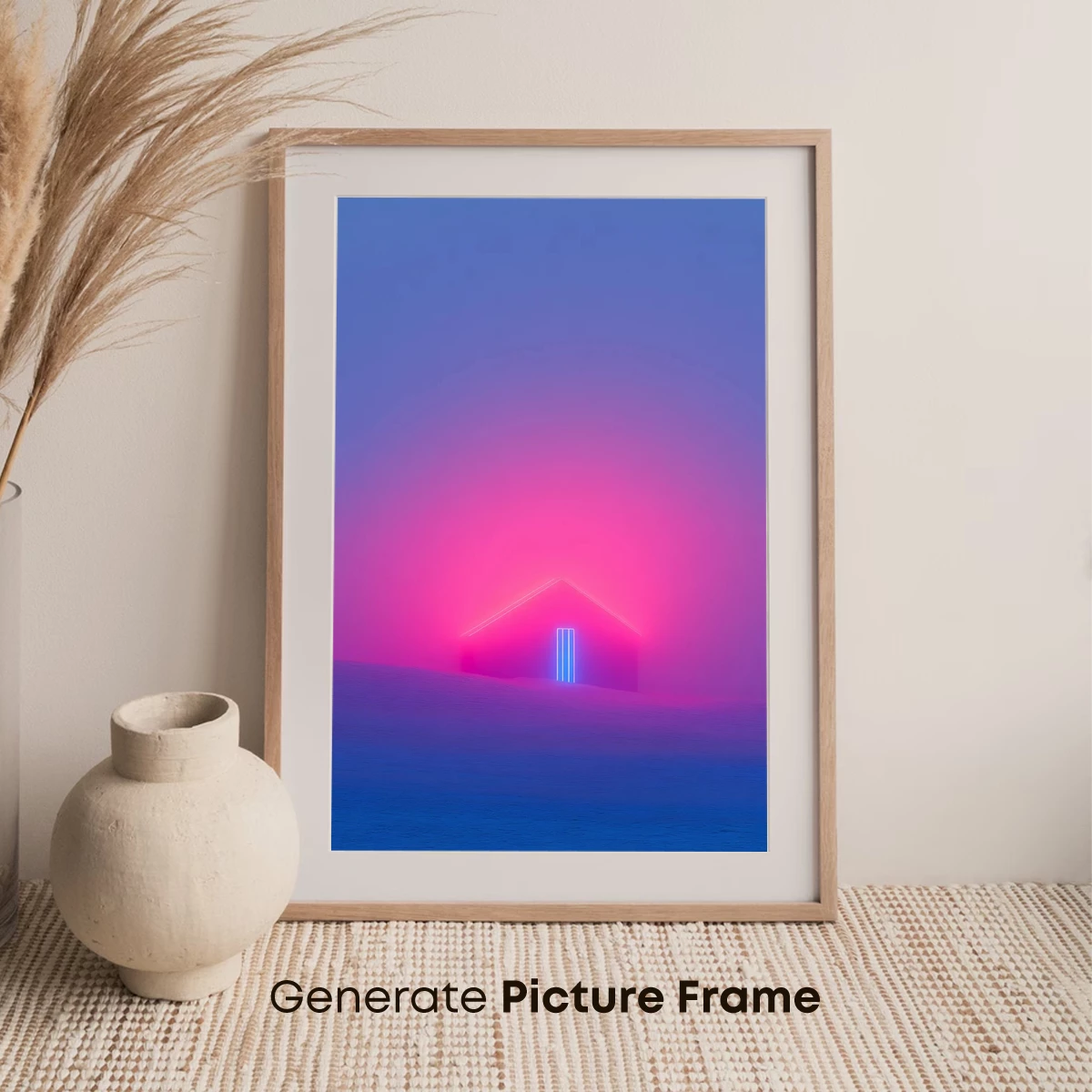 Neon Temple in Misty Twilight - Image 7