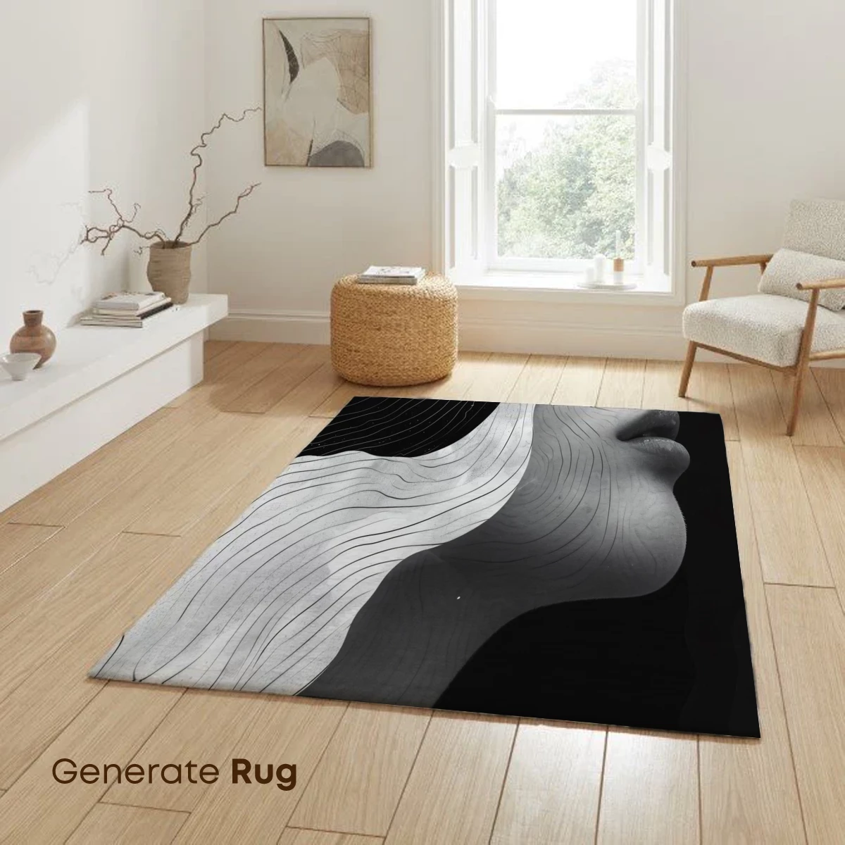Contour Whispers: Elegance in Monochrome Flow - Image 6