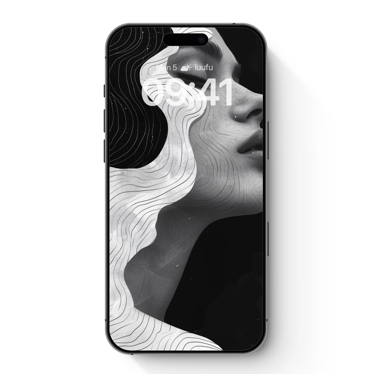 Contour Whispers: Elegance in Monochrome Flow