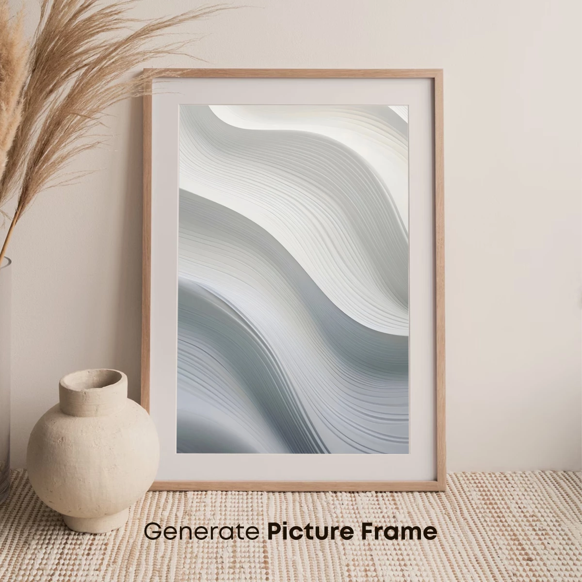 Elegant Flow: Abstract Curves in Monochrome - Image 7