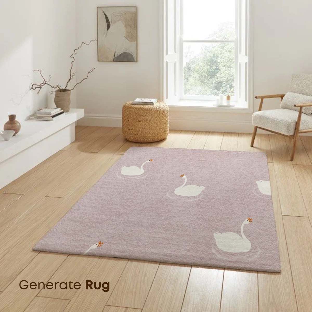 Elegant Swan Serenity: Minimalist Watercolor Harmony - Image 6