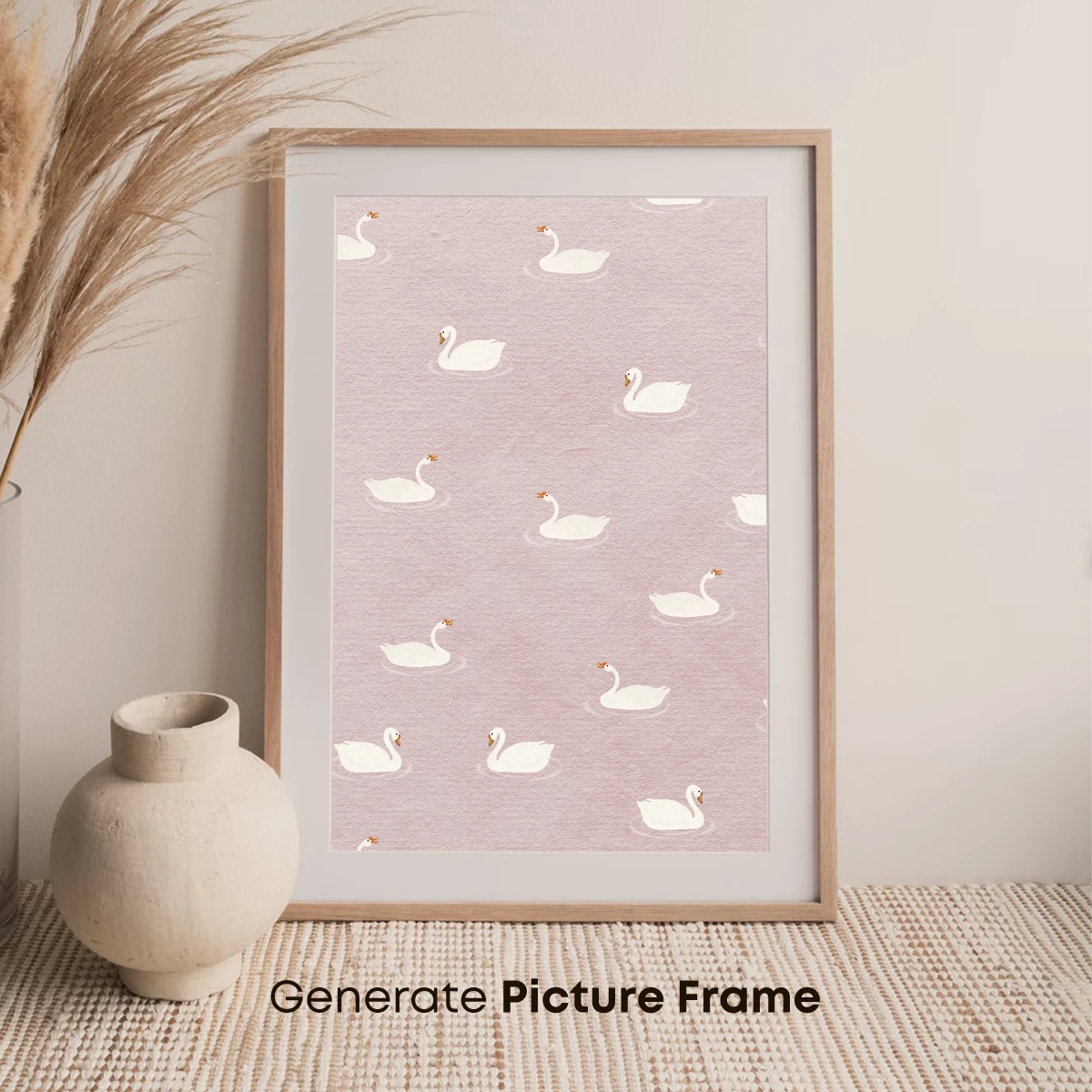 Elegant Swan Serenity: Minimalist Watercolor Harmony - Image 7