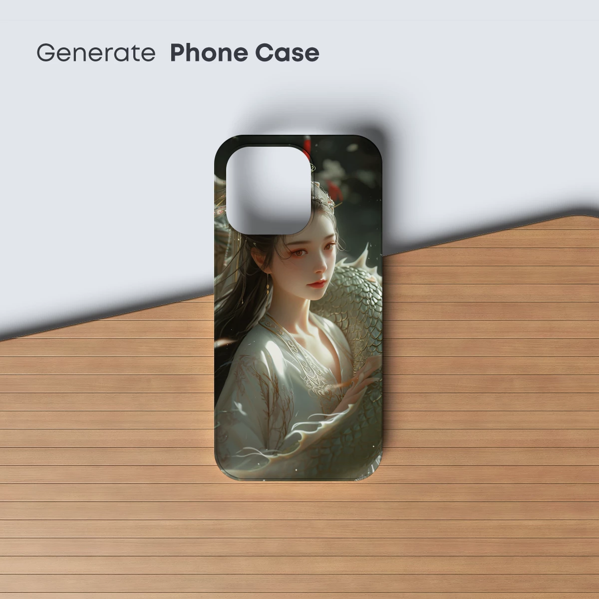 Ethereal Dragon Embrace: Mythic Fantasy Artistry - Image 3