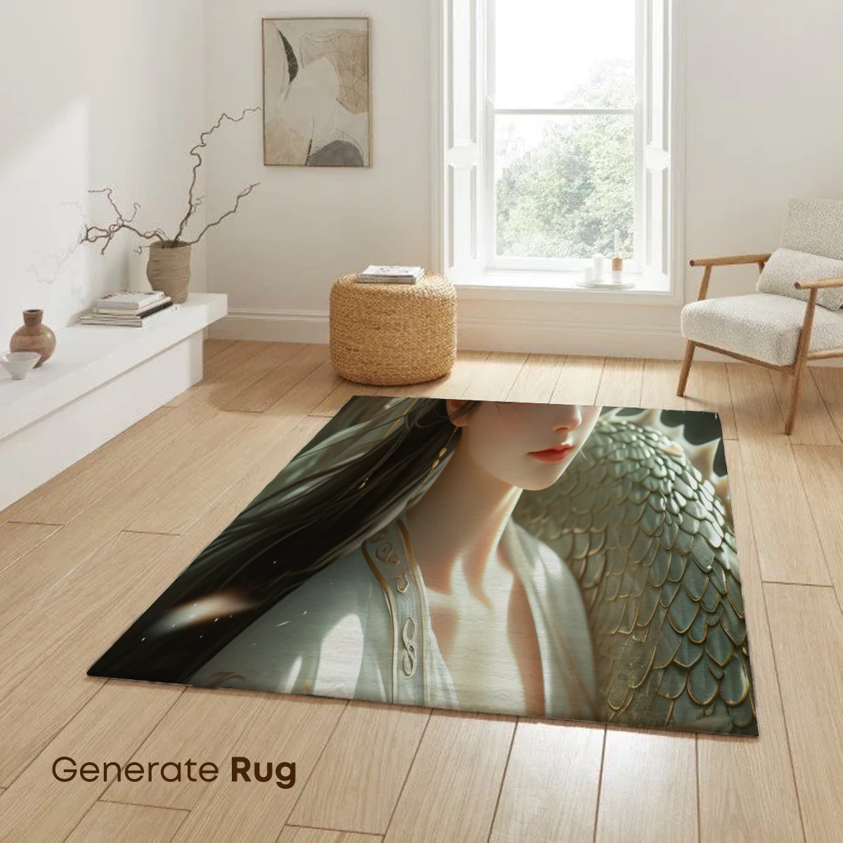 Ethereal Dragon Embrace: Mythic Fantasy Artistry - Image 6