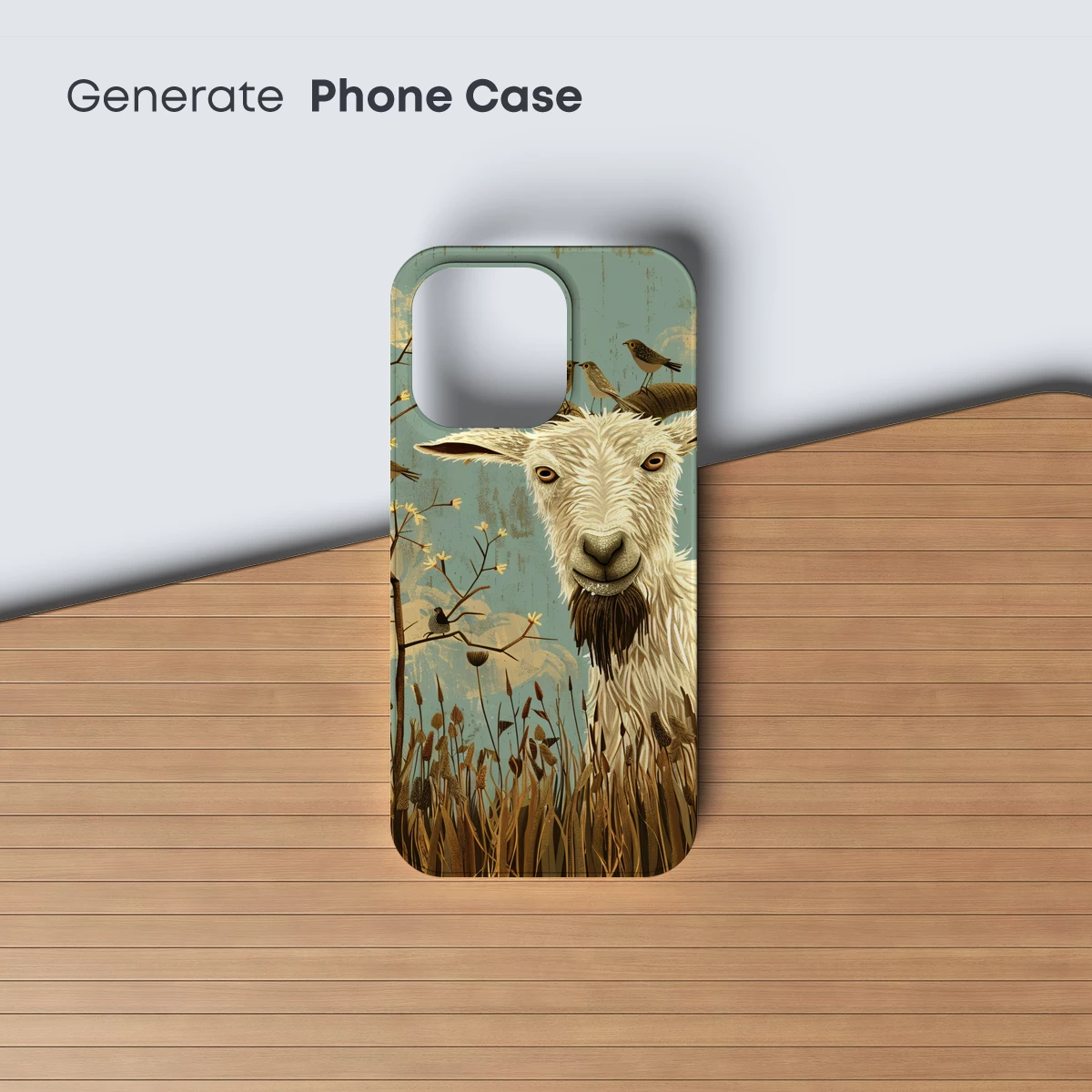 Goat in the Wild: A Symphony of Nature and Birds - Image 3